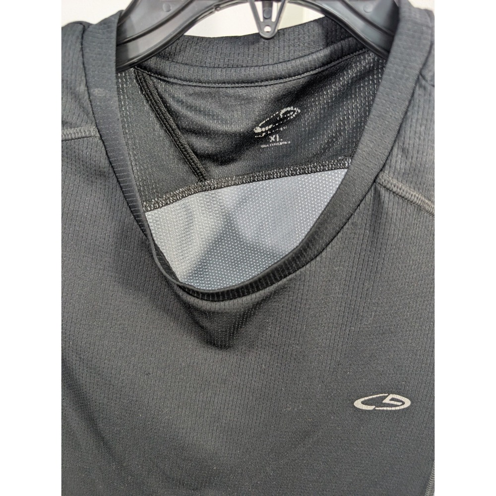Champion C9 Mens XL Sleeveless Athletic Shirt Black Grey Mesh Training Tank Top